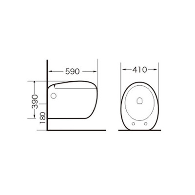Унитаз 58х40х39см GR-4442, Grossman