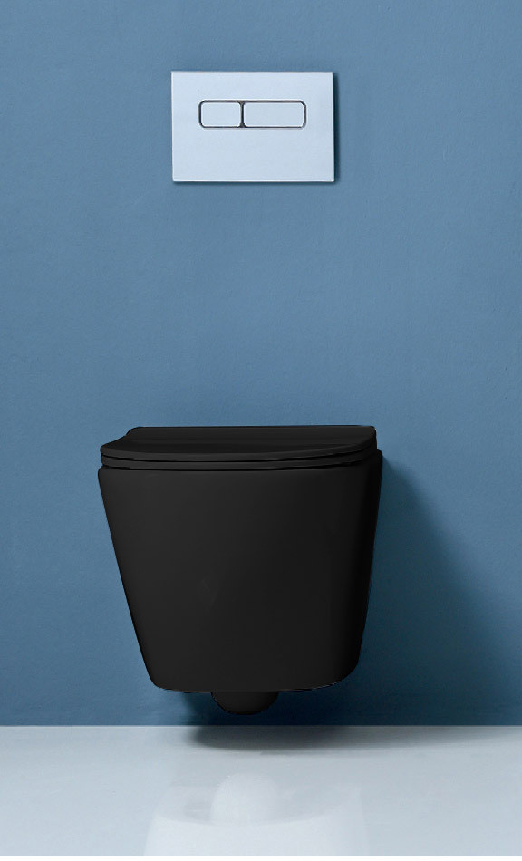 Унитаз 56х37х38см GR-4411 BLACK, Grossman