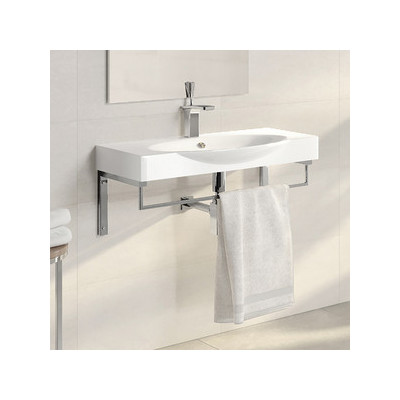 Мебельный умывальник 76x45х11.2см Sanita Lux Infinity 76 WB.FN/Infinity/76-C.BR/WHT.G/S1