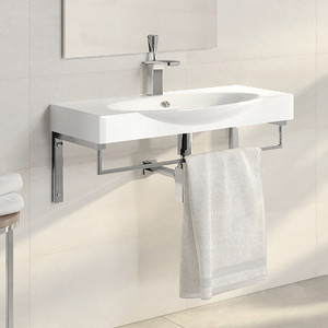 Мебельный умывальник 76x45х11.2см Sanita Lux Infinity 76 WB.FN/Infinity/76-C.BR/WHT.G/S1