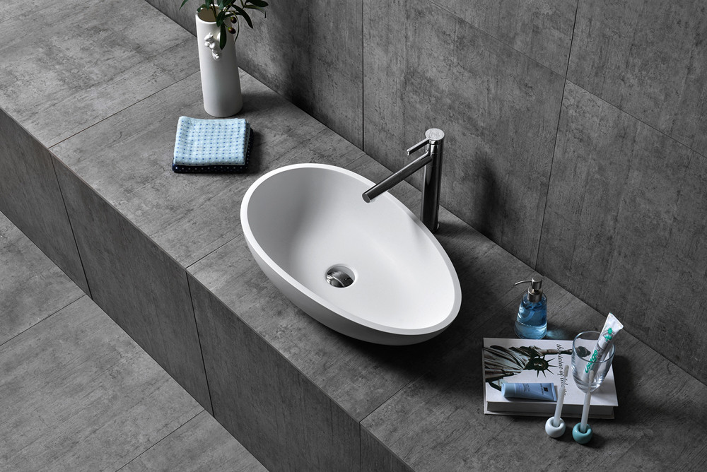 Раковина из искусственного камня 60х35х16см NT404, NT Bathroom