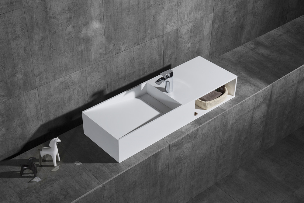 Раковина из искусственного камня 120х42х20см NT501 L, NT Bathroom