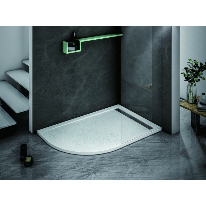 Поддон из искусственного мрамора 120х90х30см TRAY-AS-RH-120/90-550-30-W-R, Cezares