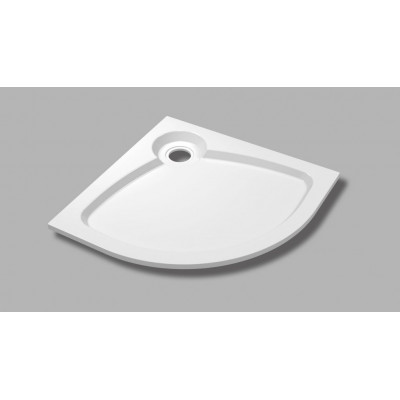 Душевой поддон из искусственного мрамора 90х90х5,6см TRAY-S-R-90-550-56-W, Cezares