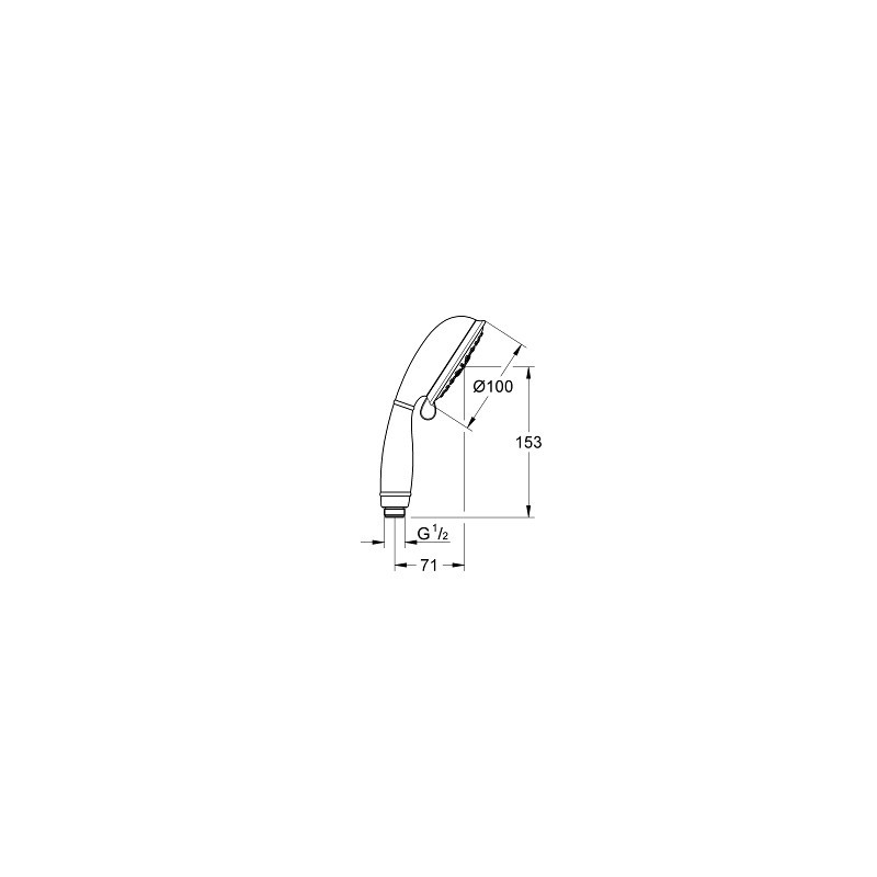 Tempesta Rustic 100 Ручной душ, 4 вида струй, EcoJoy, Grohe 27608001