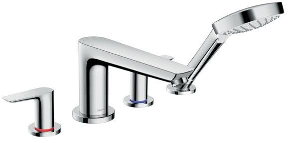 Talis E Смеситель на край ванны, на 4 отверстия, хром, Hansgrohe 71748000