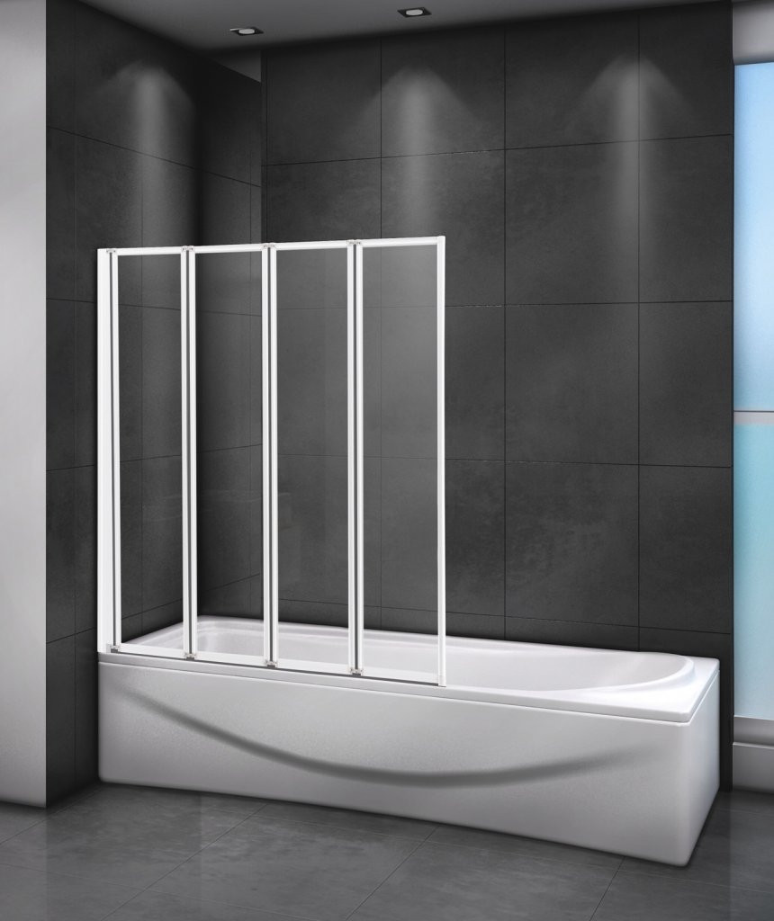Шторка на ванну 90x140см RELAX-V-4-90/140-C-Bi, Cezares