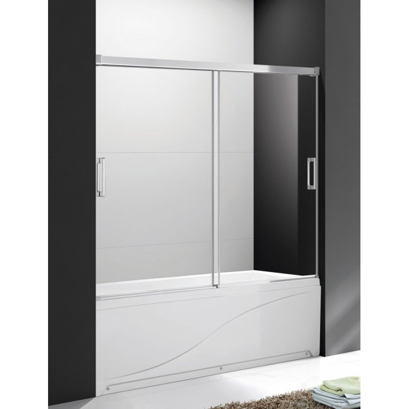 Шторка на ванну 150x145см TANDEM-SOFT-VF-2-150/145-C-Cr-IV, Cezares