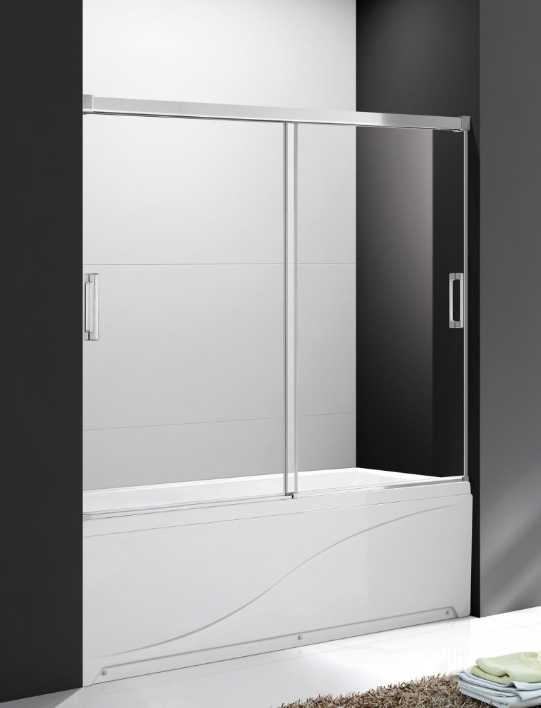 Шторка на ванну 150x145см TANDEM-SOFT-VF-2-150/145-P-Cr, Cezares