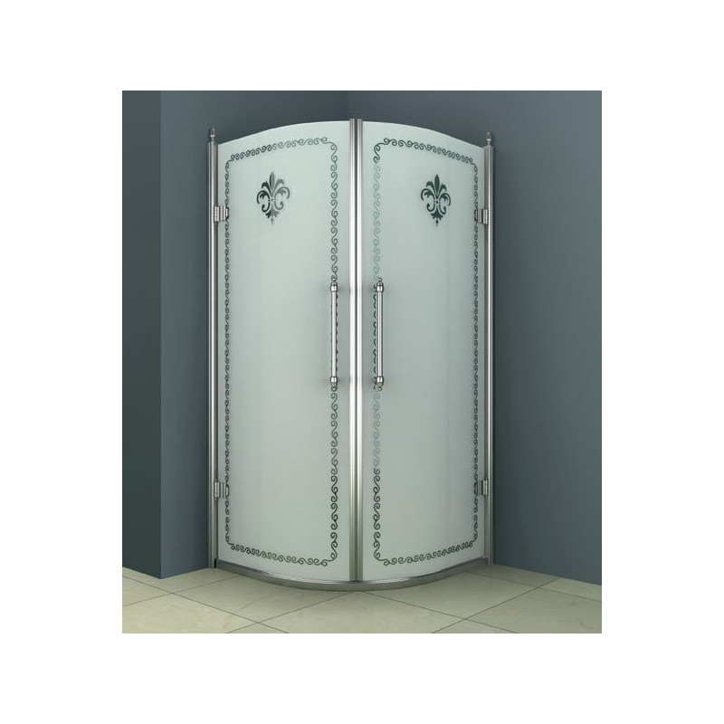 Душевой уголок 90х90x195см RETRO-R-2-90-CP-Cr, Cezares