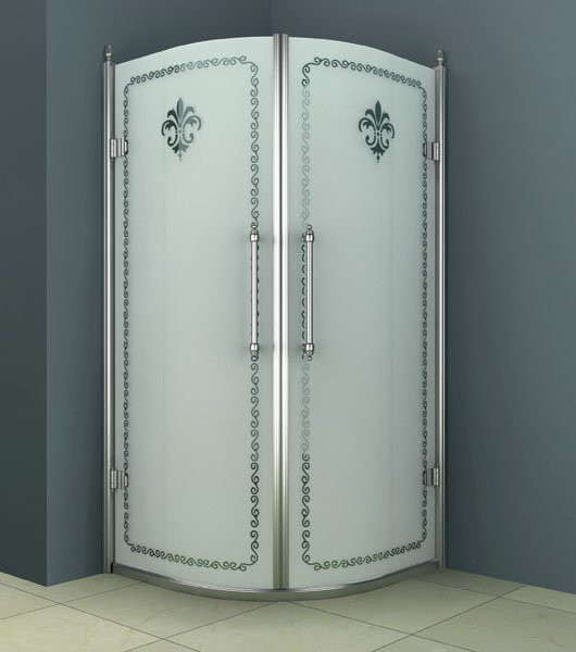 Душевой уголок 90х90x195см RETRO-R-2-90-CP-G, Cezares