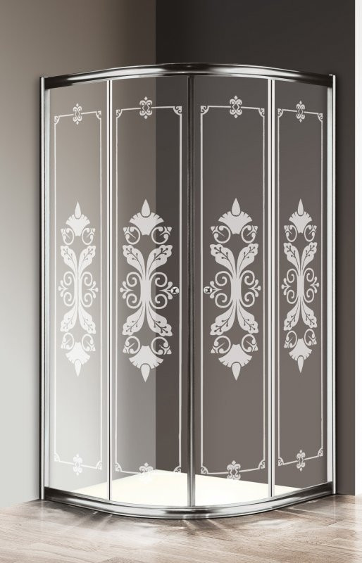 Душевой уголок 90х90x195см GIUBILEO-R-2-90-CP-Cr, Cezares