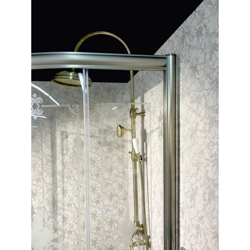Душевой уголок 90х90x195см GIUBILEO-R-2-90-CP-G, Cezares