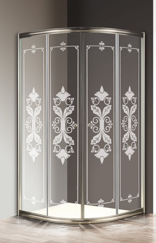 Душевой уголок 100х100x195см GIUBILEO-R-2-100-CP-Br, Cezares