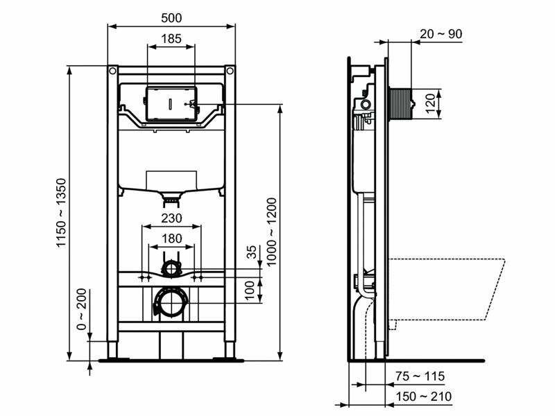 Промо комплект Ideal Standard с унитазом и сидением микролифт, E212801
