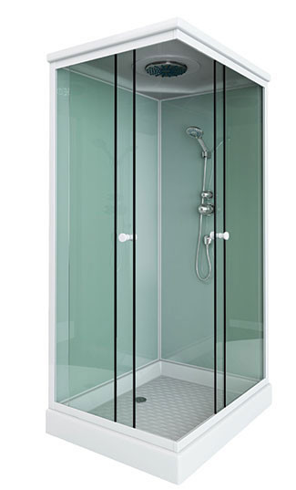 Душевая кабина Style S-47 100x80x210 с низким поддоном с крышей