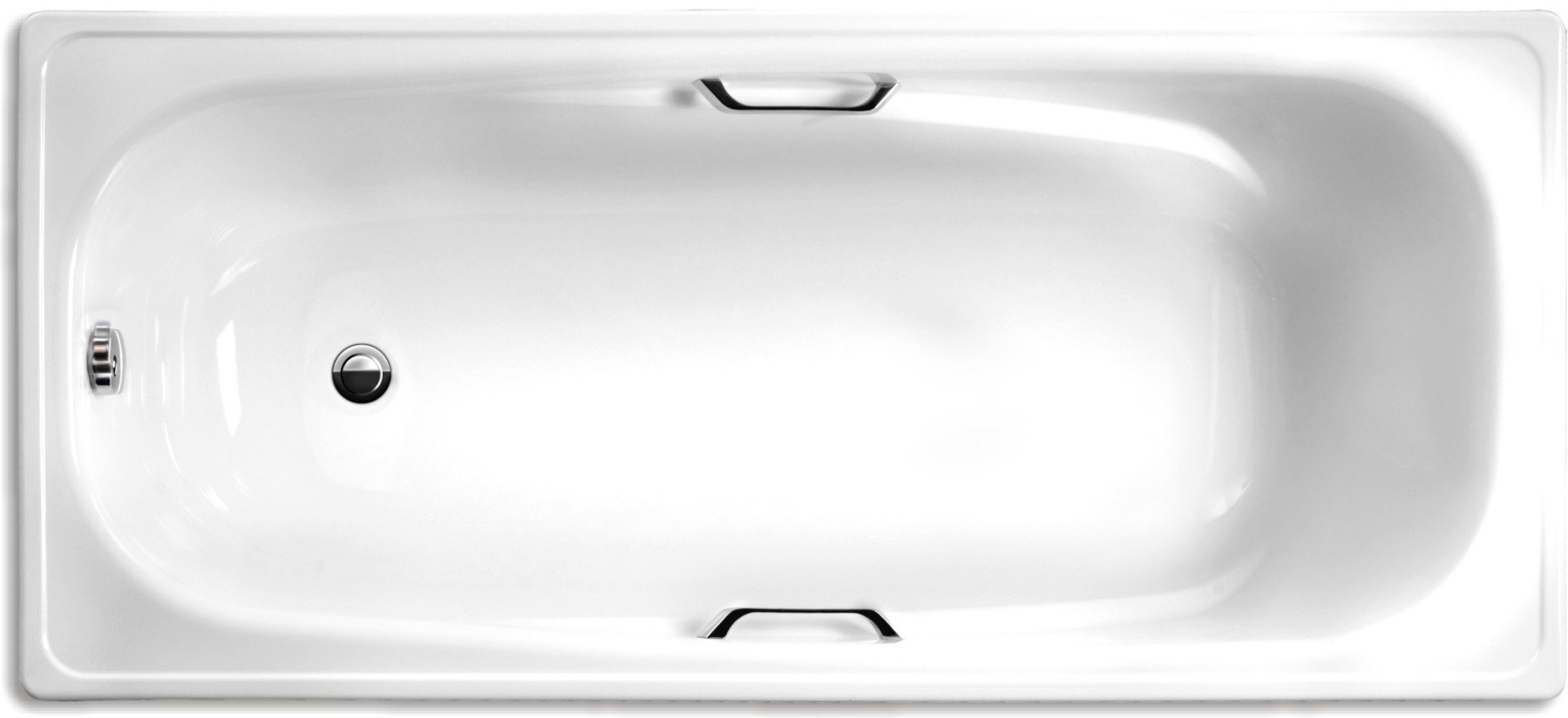 Ванна стальная Italica с ручками и ножками 170x75 White wave, Караганда