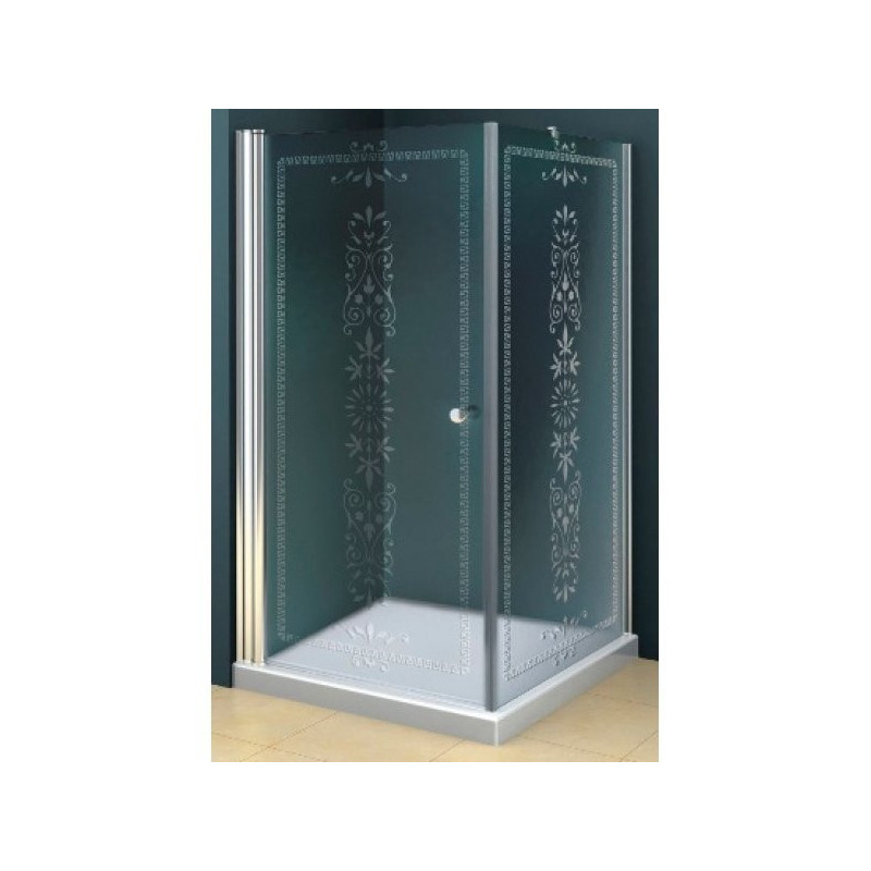 Душевой уголок 90х100х195мм, ROYAL PALACE-A-AH-1-90/100-CP-G, Cezares