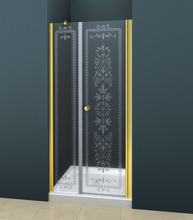 Душевая дверь 183х195мм, ROYAL PALACE-A-B-11-100+90-CP-G, Cezares