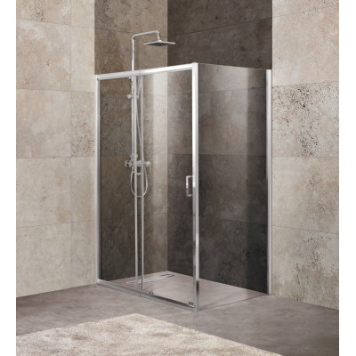 Душевой уголок 135х90х190мм, UNIQUE-AH-1-120/135-90-P-Cr, Belbagno