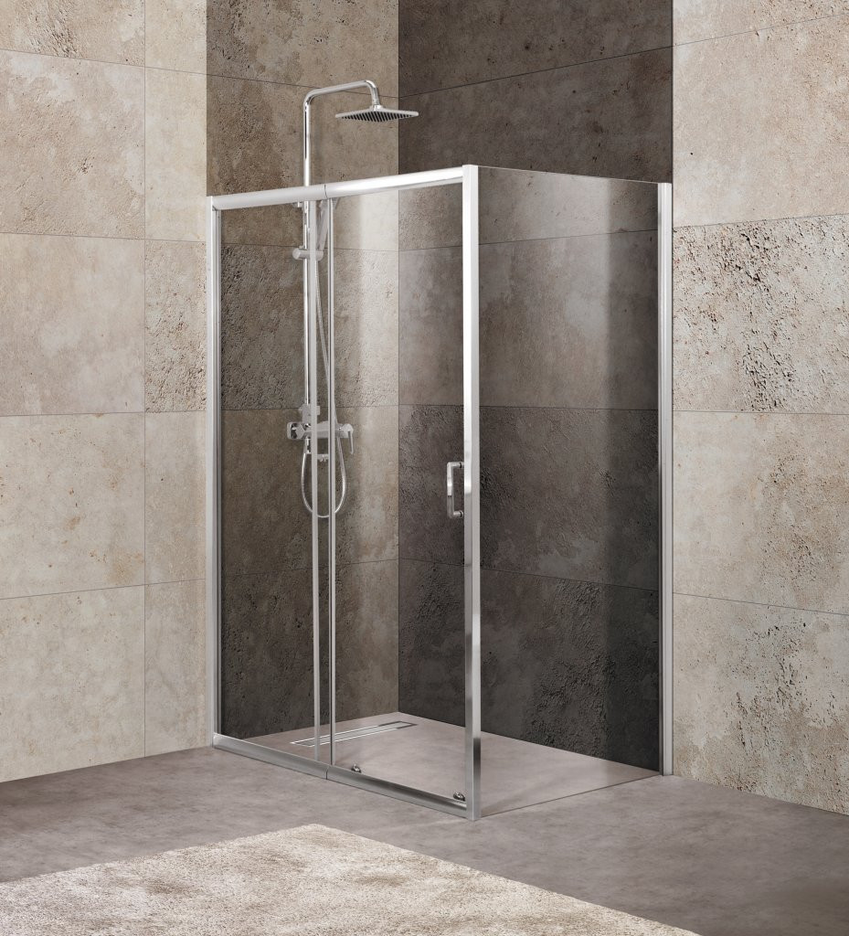 Душевой уголок 135х90х190мм, UNIQUE-AH-1-120/135-90-P-Cr, Belbagno