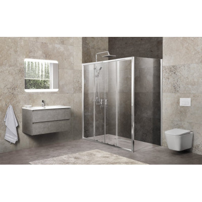 Душевой уголок 200х90х190мм, UNIQUE-AH-21-170/200-90-P-Cr, Belbagno