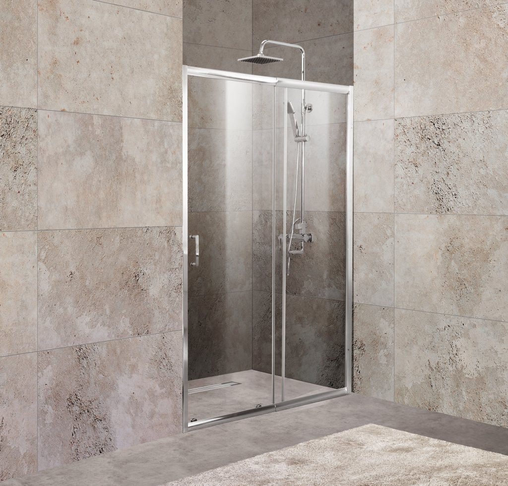 Душевая дверь 125х190мм, UNIQUE-BF-1-110/125-C-Cr, Belbagno