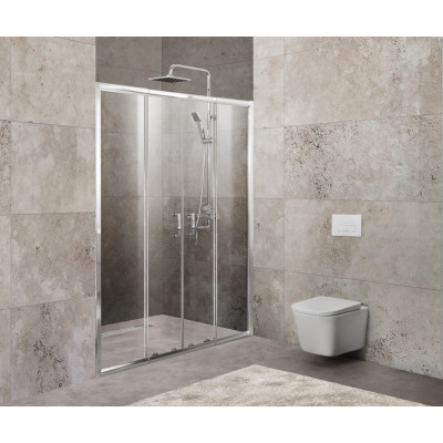 Душевая дверь 200х190мм, UNIQUE-BF-2-170/200-C-Cr, Belbagno