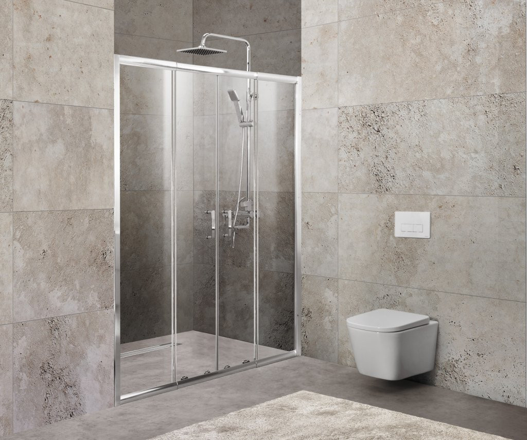 Душевая дверь 200х190мм, UNIQUE-BF-2-170/200-C-Cr, Belbagno