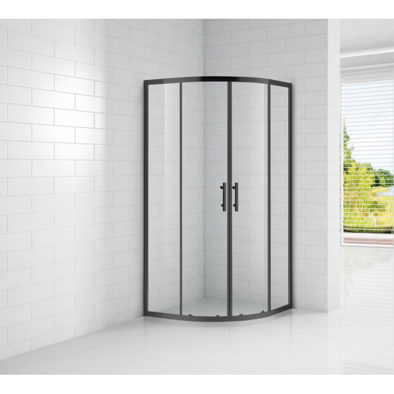 Душевой уголок 90х90х195мм, ECO-O-R-2-90-C-NERO, Cezares