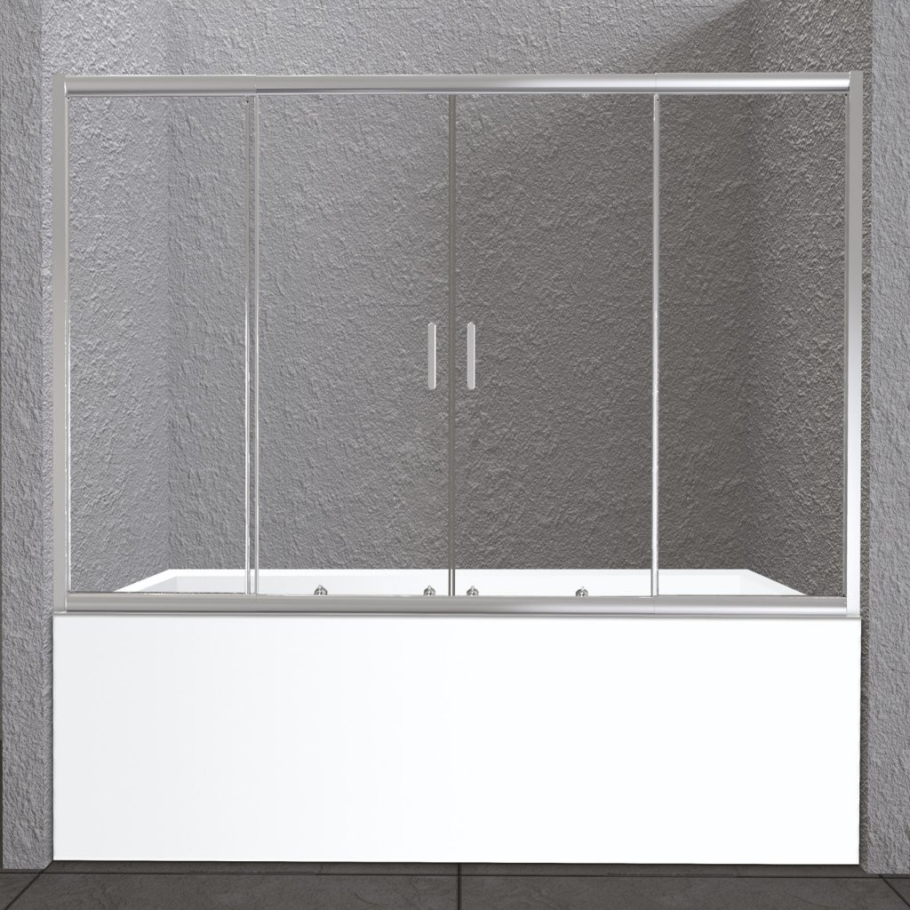 Душевая шторка 180х140мм, UNIQUE-VF-2-150/180-140-P-Cr, Belbagno