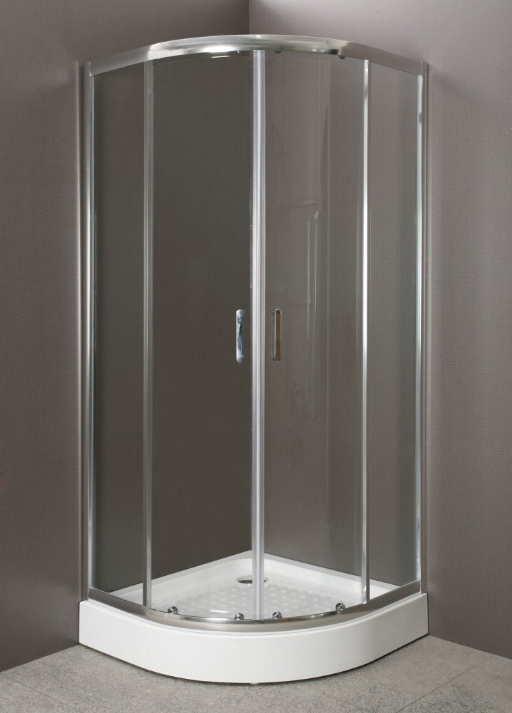 Душевой уголок 85х85х185мм, UNO-R-2-85-P-Cr, Belbagno