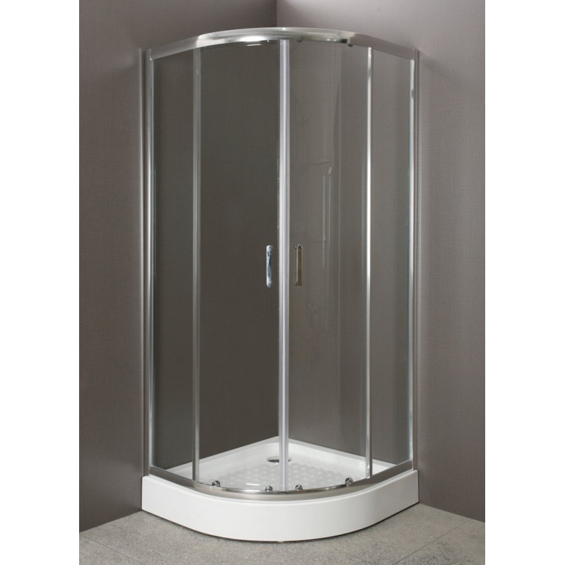 Душевой уголок 90х90х185мм, UNO-R-2-90-C-Cr, Belbagno