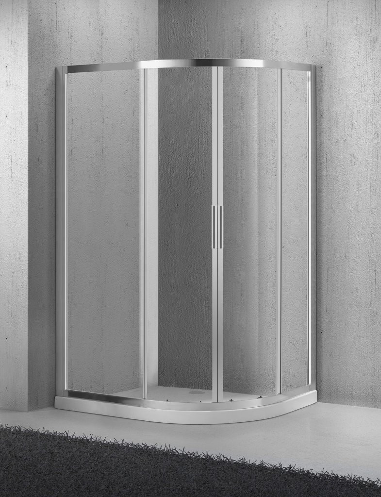 Душевой уголок 100х80х190мм, SELA-RH-2-100/80-C-Cr, Belbagno