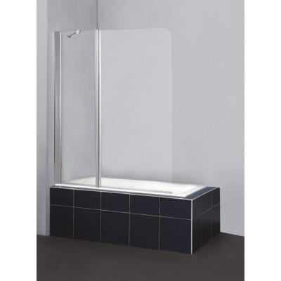 Шторка на ванну 120х140мм, SELA-V-11-120/140-Ch-Cr-L, Belbagno