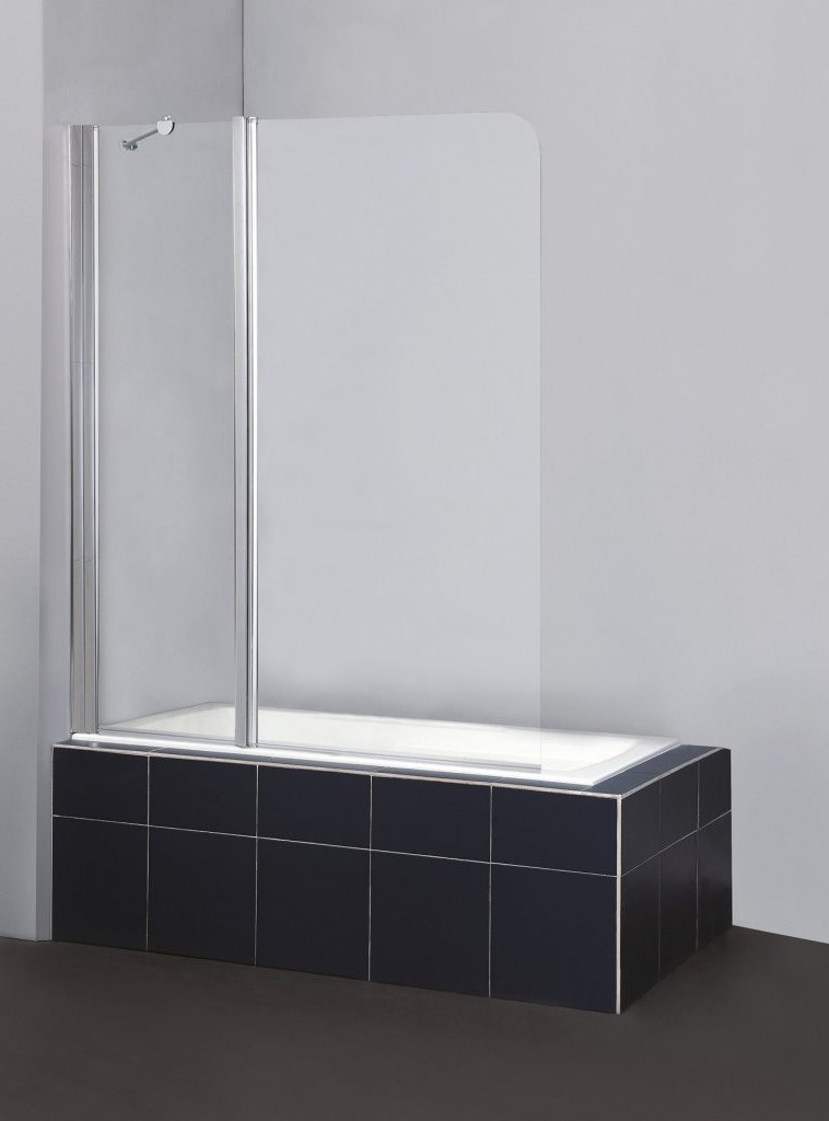 Шторка на ванну 120х140мм, SELA-V-11-120/140-Ch-Cr-L, Belbagno