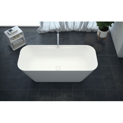 Ванна из литьевого мрамора 170х70х57см, TITAN-SQUARE-170-70-57, Cezares