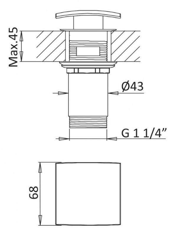 Смеситель для раковины, PORTA-LS1-BIO, Cezares