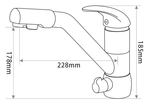 Смеситель Seaman Barcelone SSL-5361 Water, с подключением фильтра