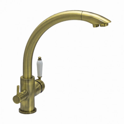 Смеситель Seaman Barcelone SSL-5382 Antique Gold, с подключением фильтра
