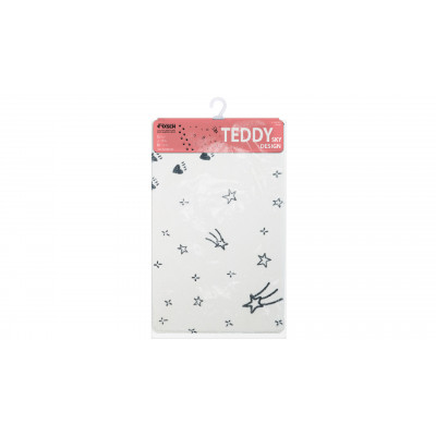 Коврик для ванной Fixsen Teddy Sky  1-ый, FX-6001S, белый, 50х80см
