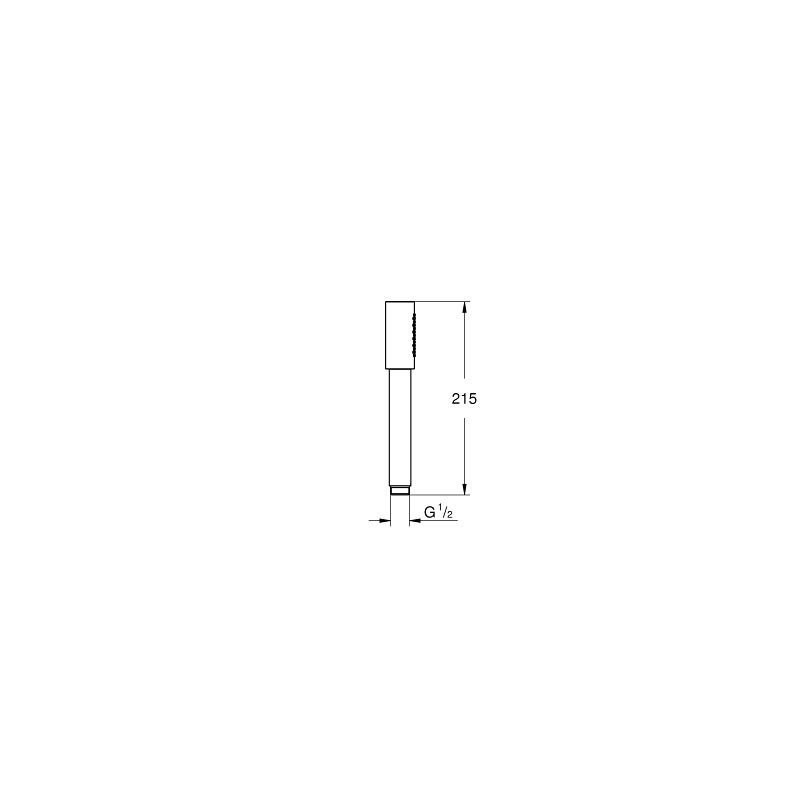 Sena Stick Ручной душ, 1 вид струи EcoJoy, хром, Grohe 26465000
