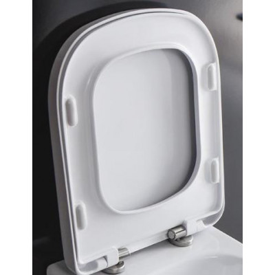 Сиденье, быстросъемное, дюропласт, soft close, металлическое крепление BelBagno Albano