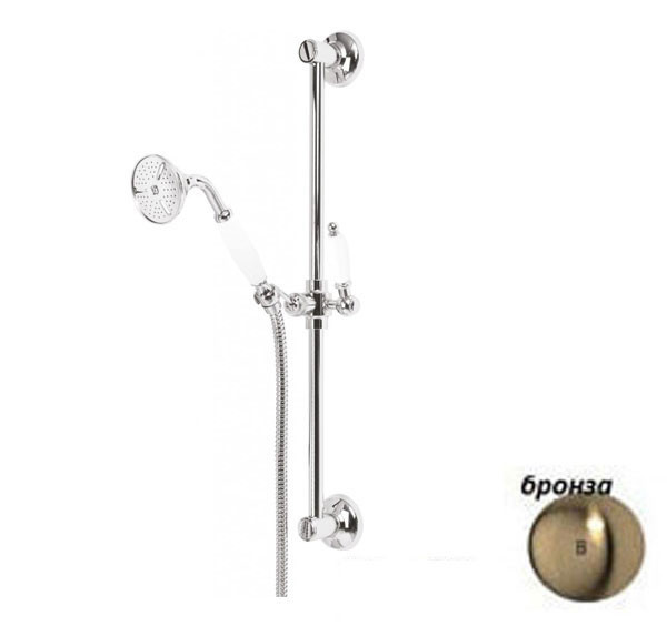 Душевой гарнитур бронза, GOLF-SD-02-Bi, Cezares