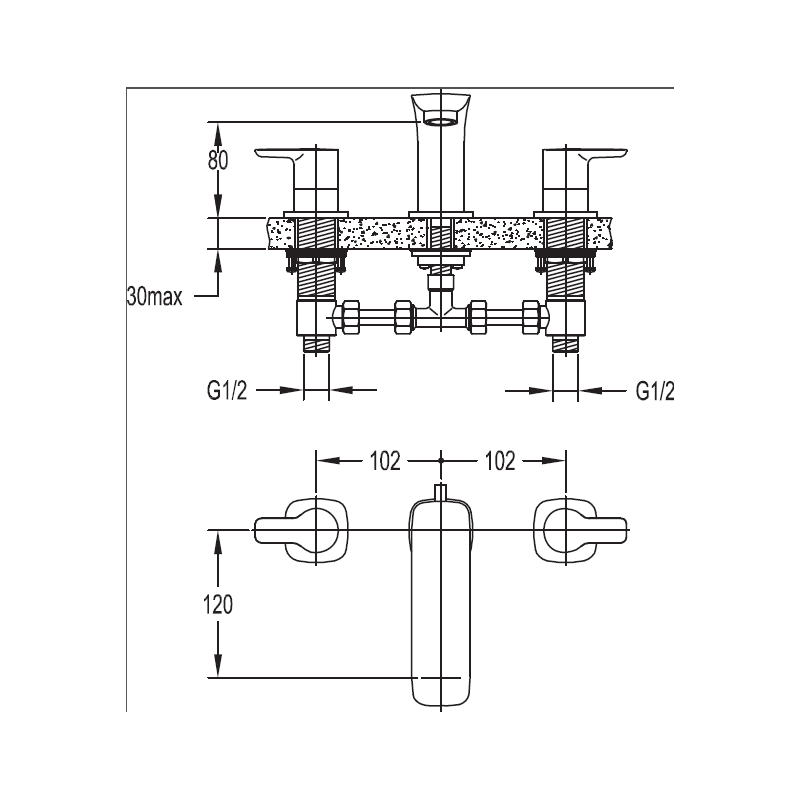 Смеситель для раковины хром, TESORO-BLS-01, Cezares