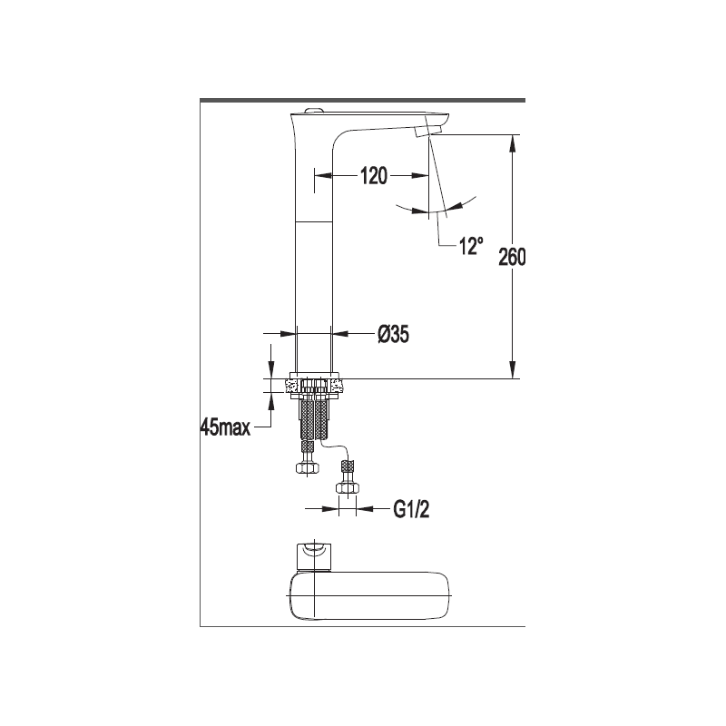 Смеситель для раковины хром, TESORO-LC-01, Cezares