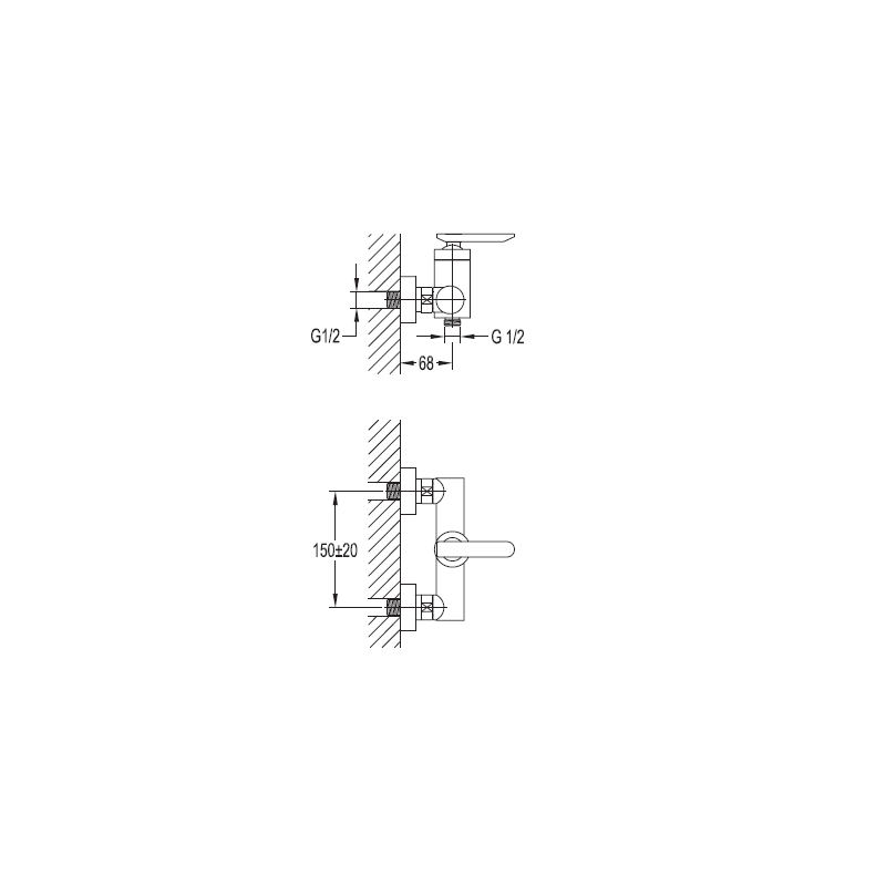 Смеситель для душа хром, SIESTA-D-01, Cezares