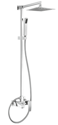 Душевая колонна со смесителем хром, QUATTRO-C-CVD-01-S, Cezares