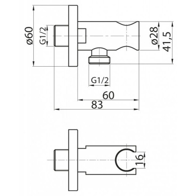 Штуцер бронза, CZR-AI13-02, Cezares