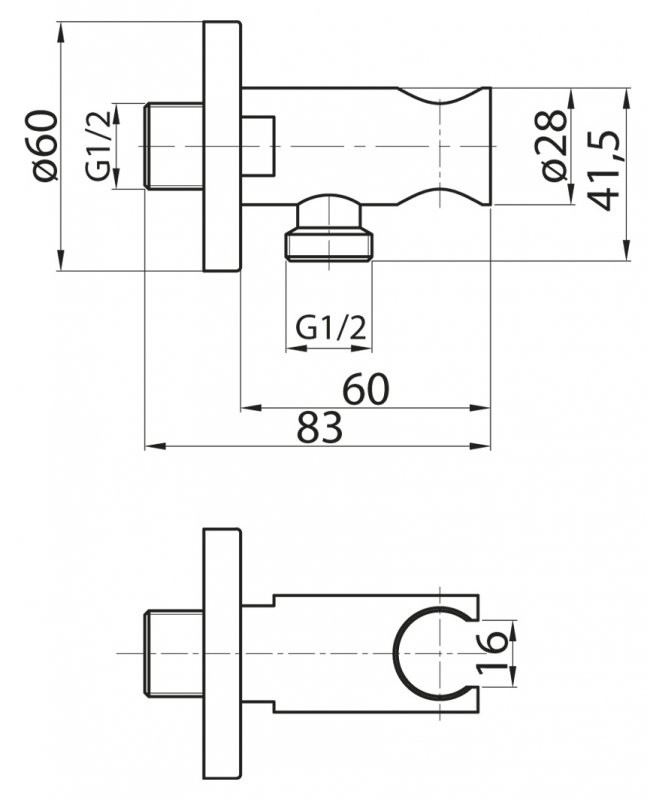 Штуцер бронза, CZR-AI13-02, Cezares